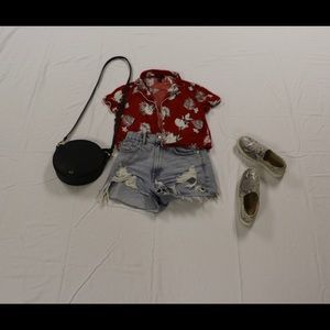 cropped hawaiian shirt